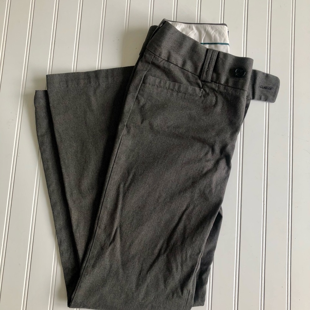 Banana Republic Women's Light Taupe Straight-Leg Trousers - Picture 4 of 10